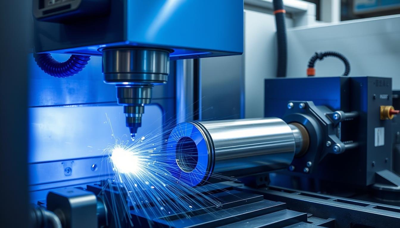 Advanced Billet Machining process with CNC equipment in modern manufacturing facility