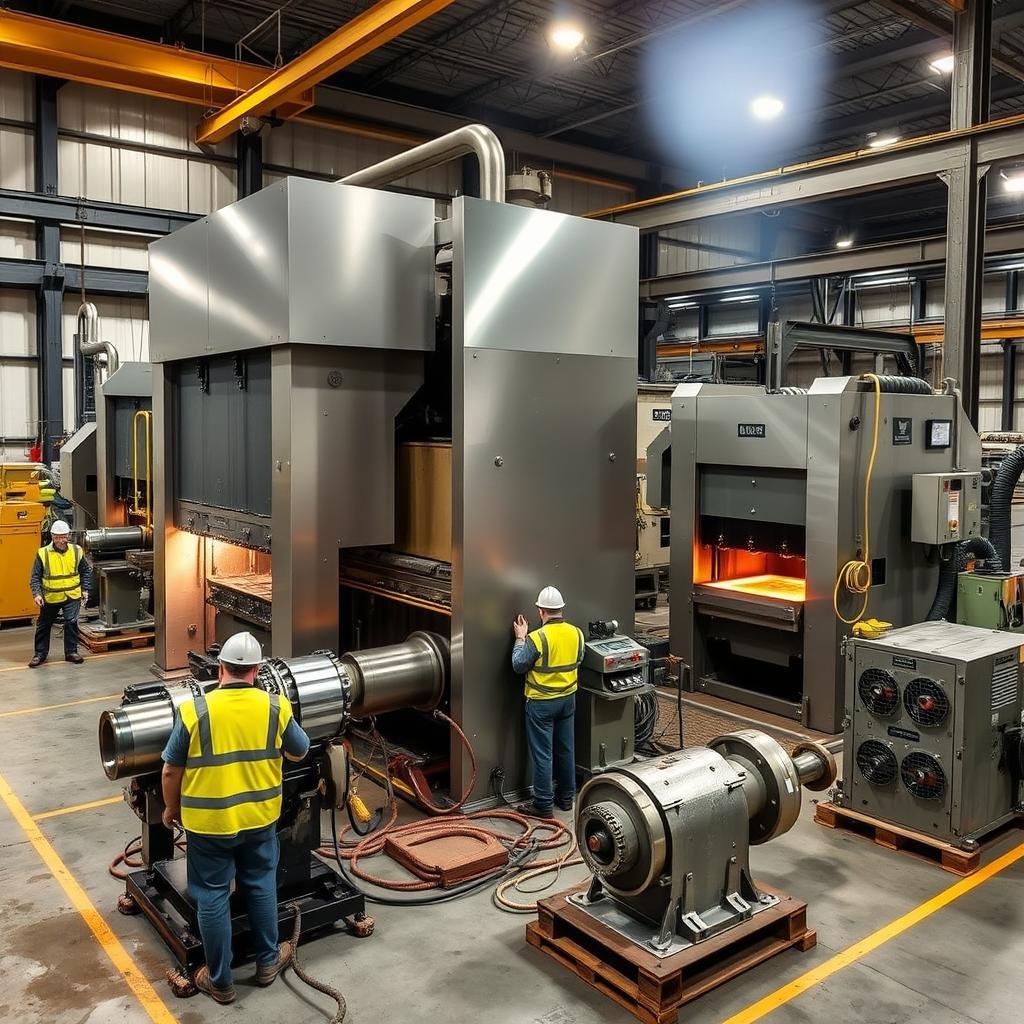Advanced forging equipment in MAIKONG's facility
