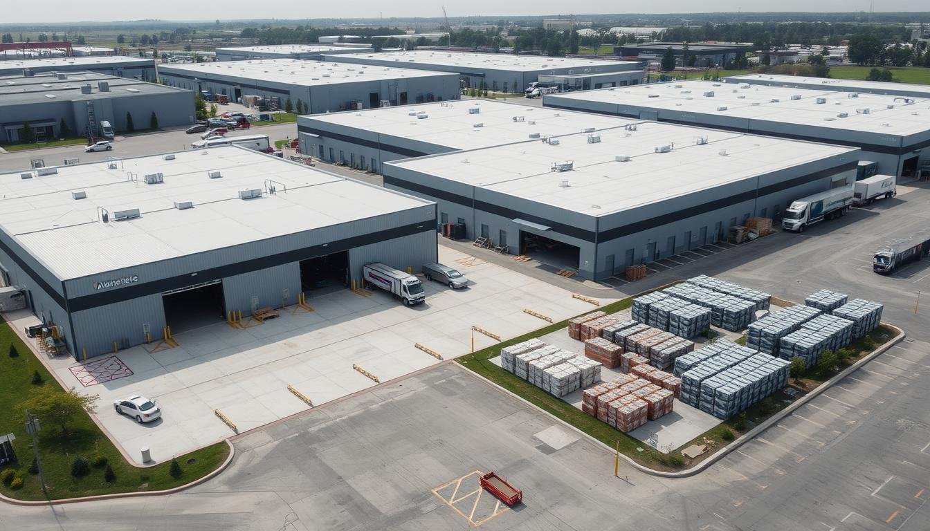 Aerial view of MAIKONG's aluminum forging manufacturing facility