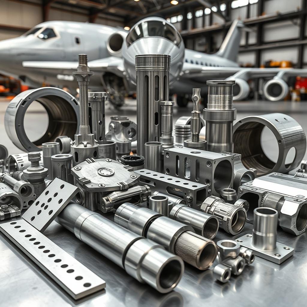 Aerospace applications for hot forged aluminum