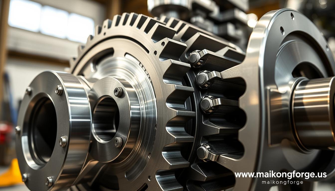 Aerospace gear system utilizing forged aluminum components for weight reduction