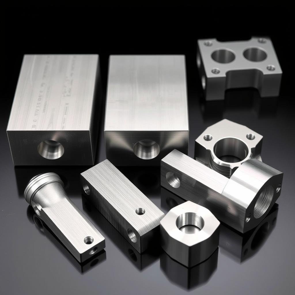Aluminum billets and machined aluminum parts