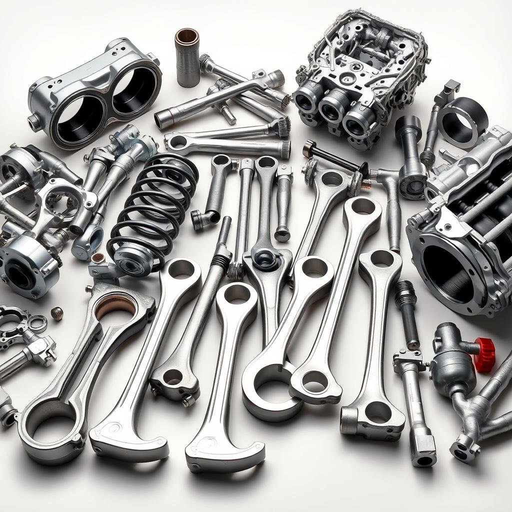 Aluminum forged automotive components