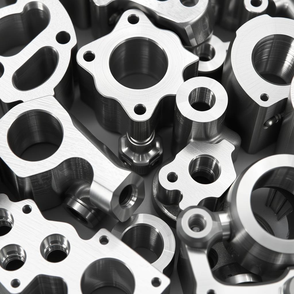 Aluminum forged components manufactured at MAIKONG showing complex geometries and precision finishing