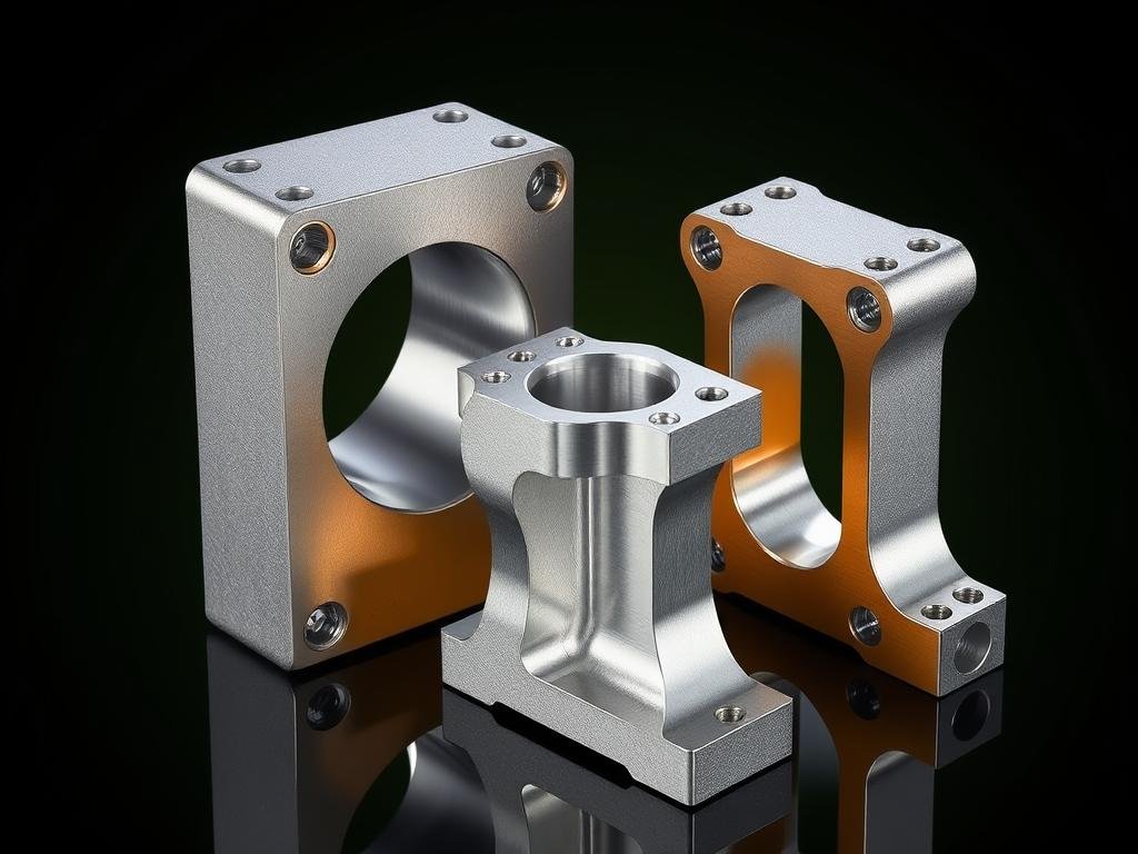 Aluminum forged components showing excellent strength-to-weight ratio
