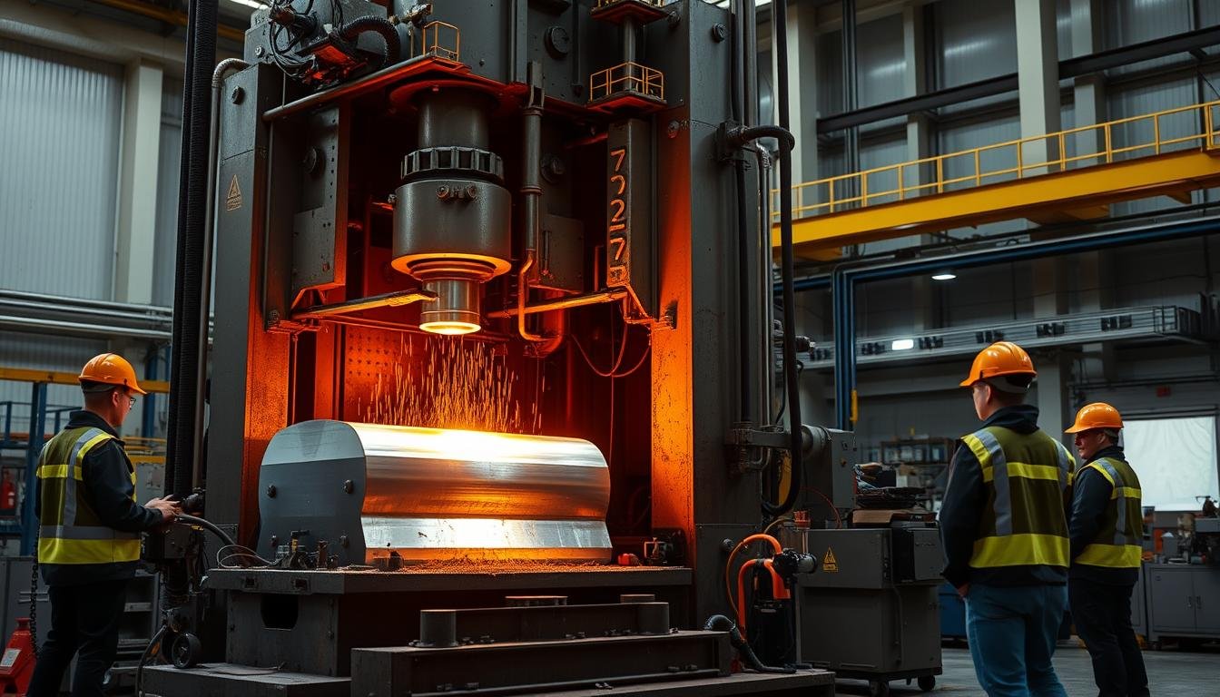 Aluminum forging process at MAIKONG facility