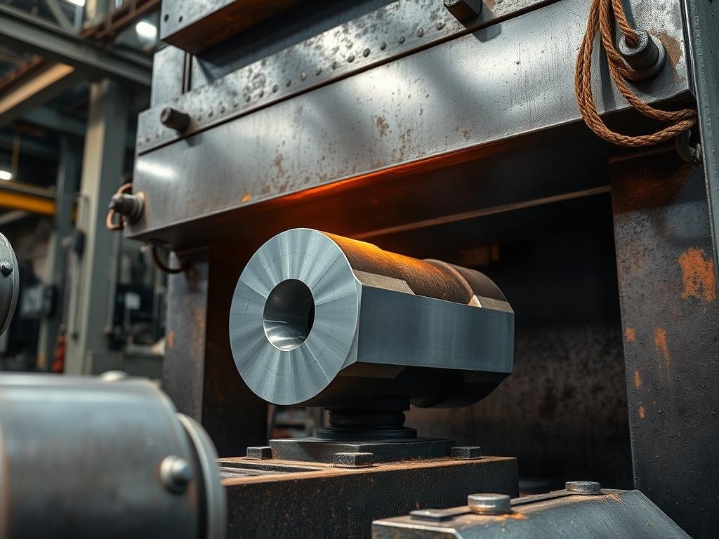 Aluminum forging process at MAIKONG metal forge facility