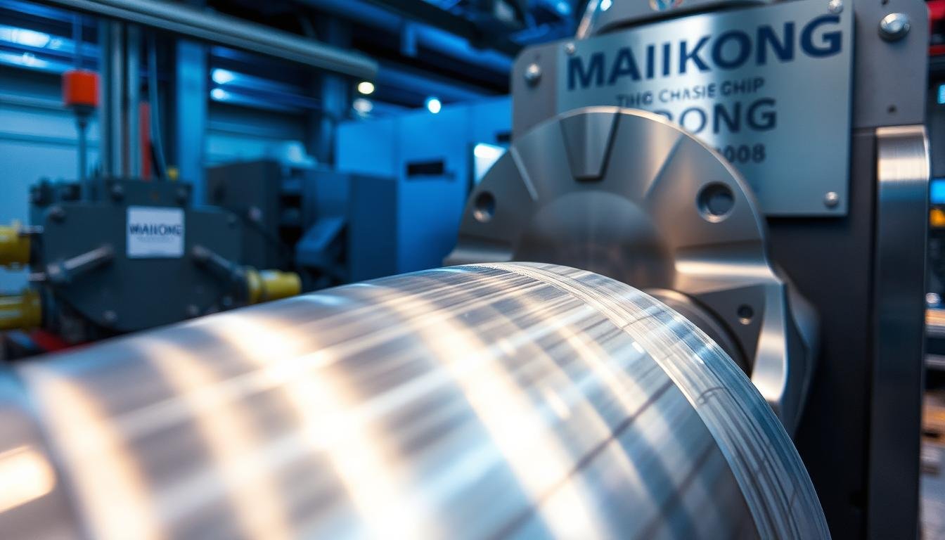 Aluminum forging process showing grain alignment in a critical aerospace component by MAIKONG Aluminum Forging Companies