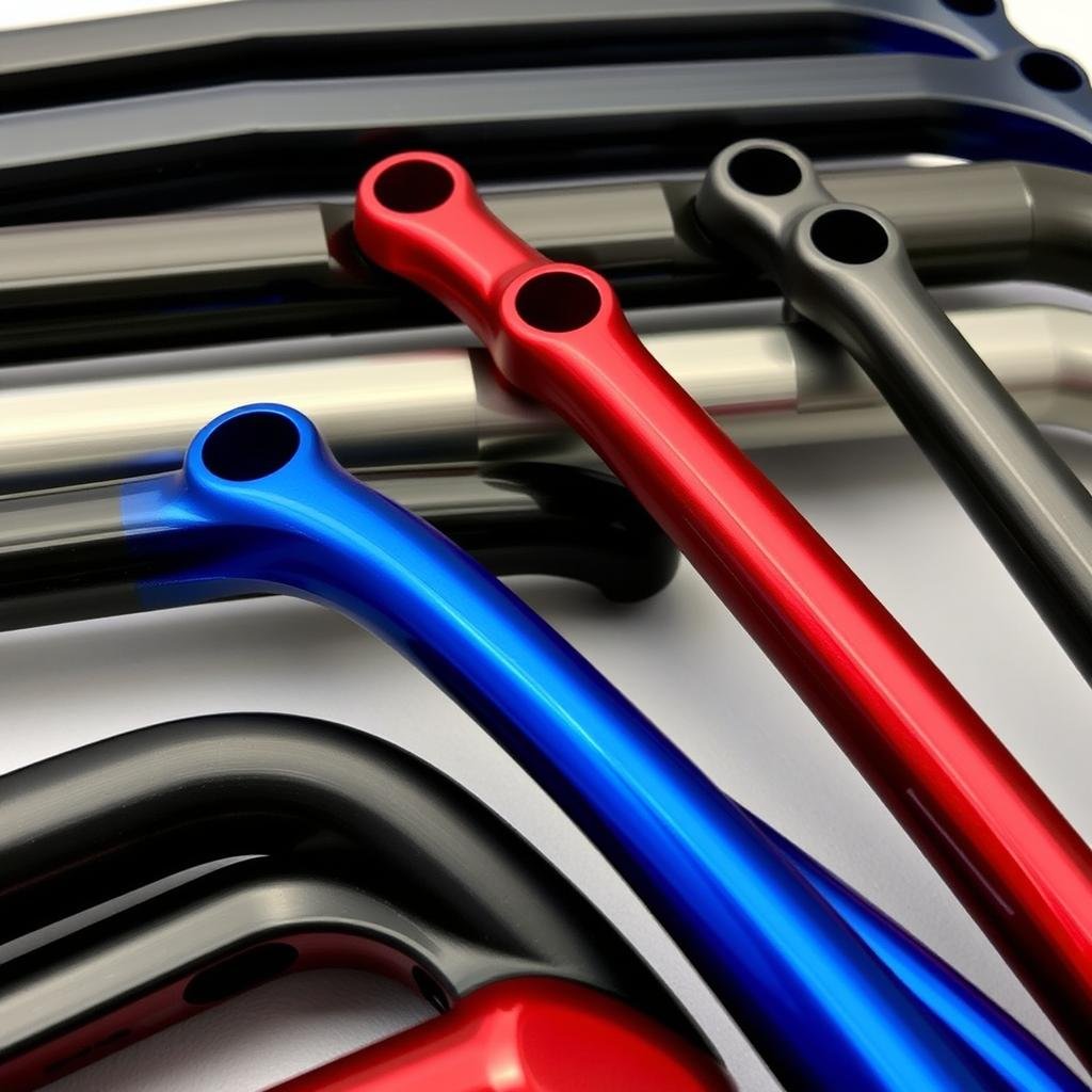 Anodized aluminum forgings with various color options