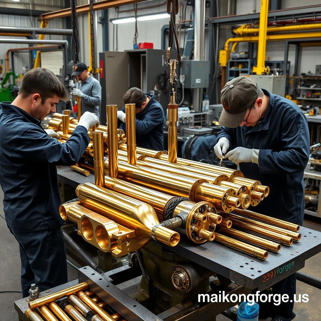 Assembly of complex brass extrusion components at MAIKONG