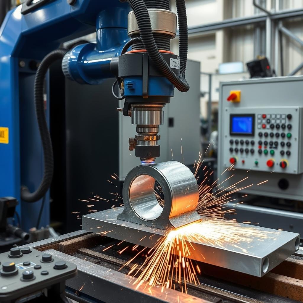 Automated grinding of aluminum forged parts