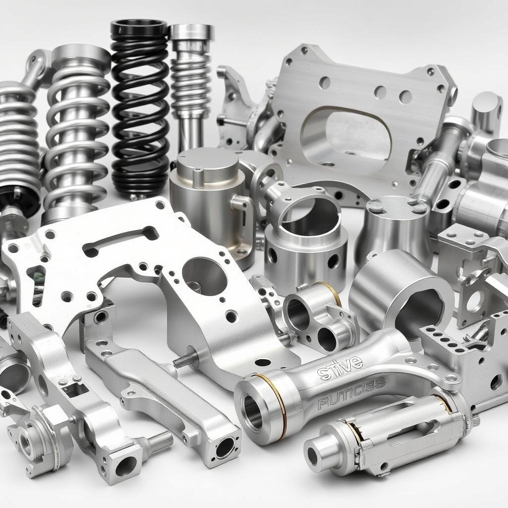 Automotive aluminum forged components for high-performance vehicles