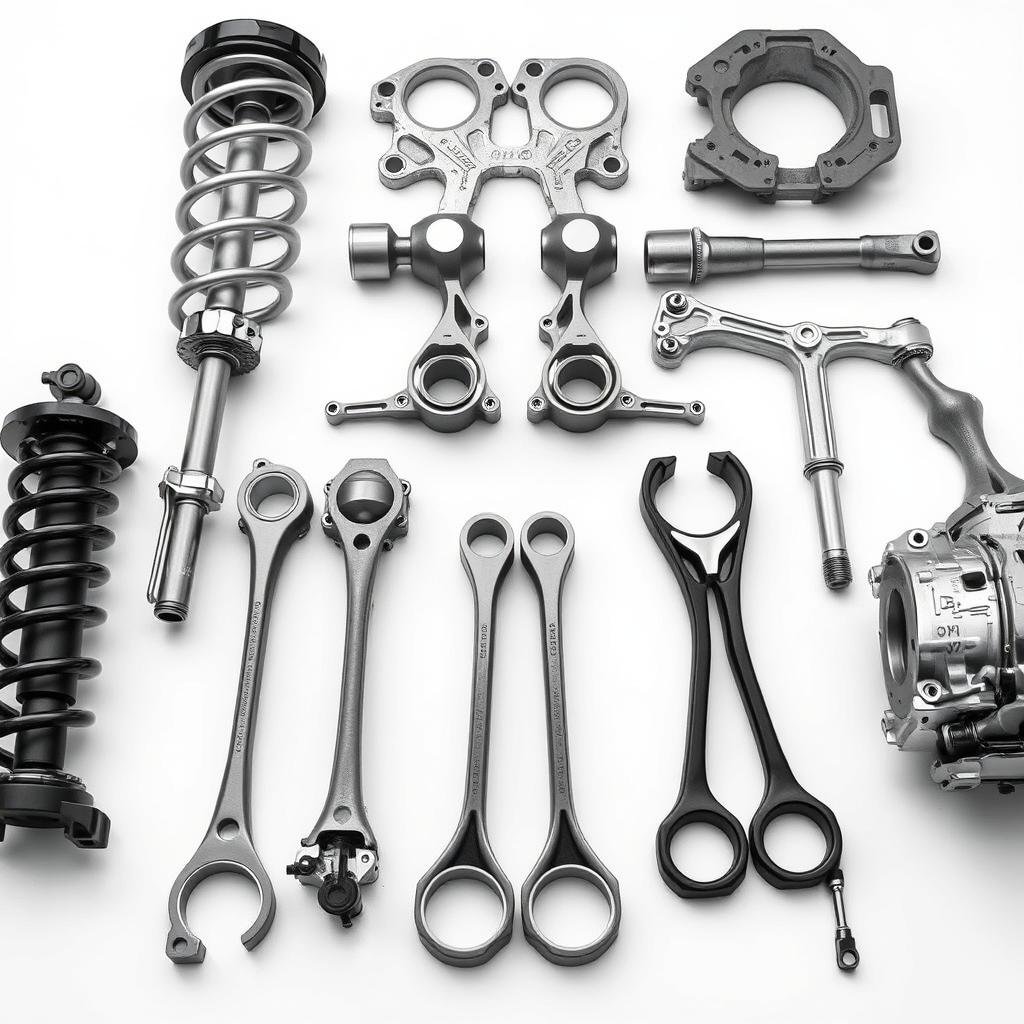 Automotive aluminum forged suspension and engine components Automotive aluminum forged suspension and engine components