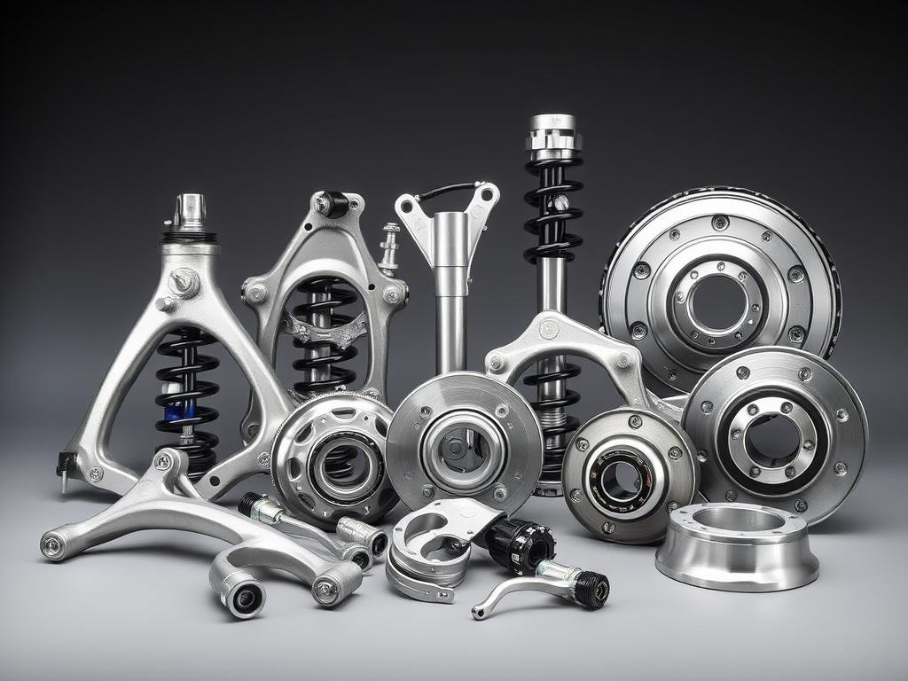 Automotive aluminum forgings including control arms and suspension components Automotive aluminum forgings including control arms and suspension components