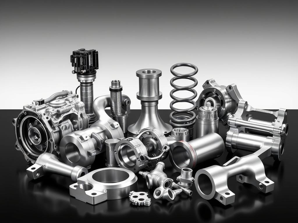 Automotive components manufactured using aluminum forging alloys