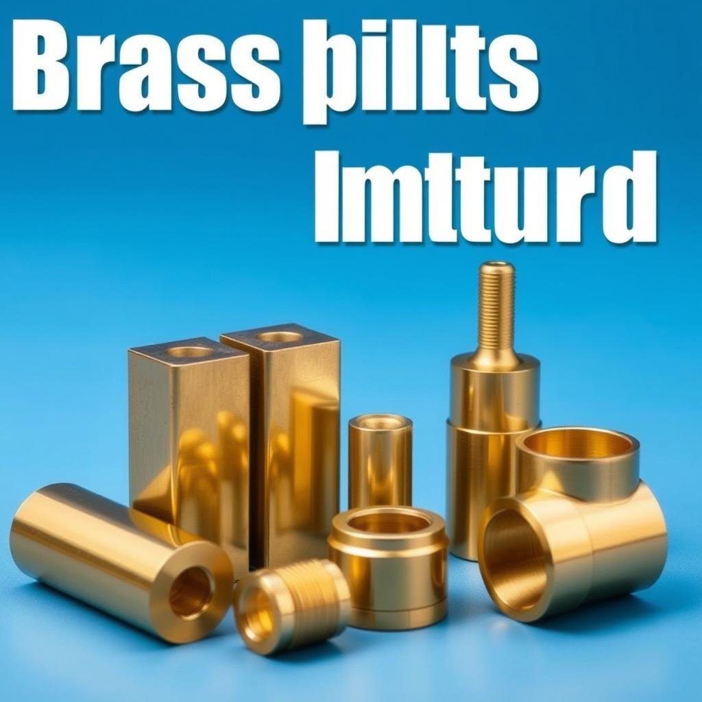Brass billets and machined brass parts