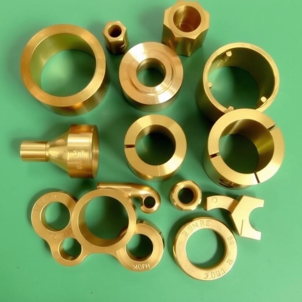 Brass components manufactured through MAIKONG's forging process