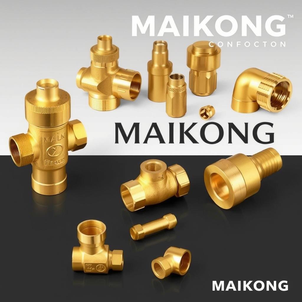 Brass forged components showing the distinctive color and finish of precision-forged brass parts