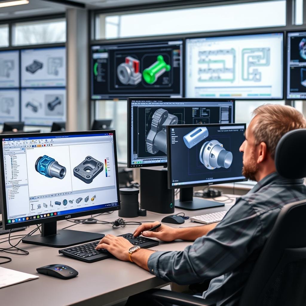 CAD/CAM design for aluminum forging