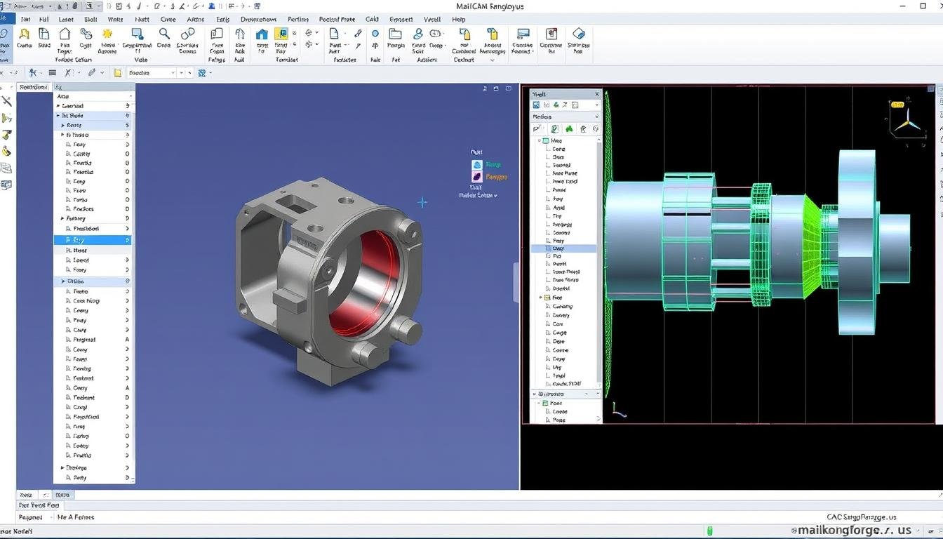 CAD/CAM design process for billet machined components at MAIKONG