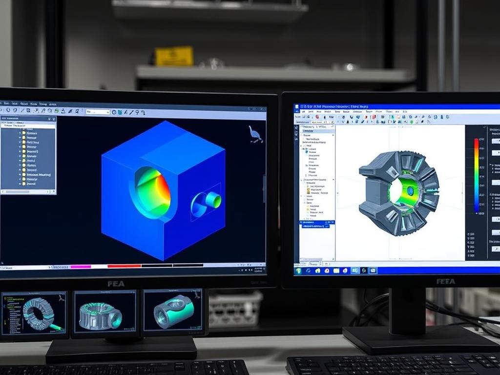 CAD/CAM design process for forge tooling with FEA simulation