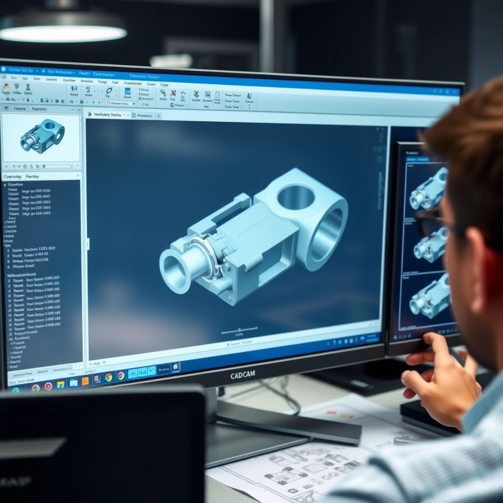 CAD/CAM design process for metal forge components