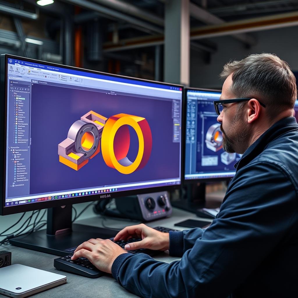CAD/CAM design process for metal forge parts