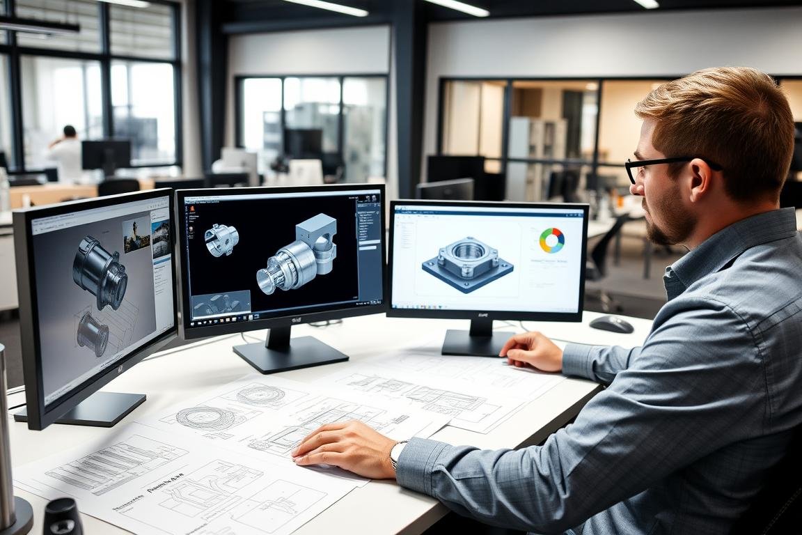 CAD/CAM design process for steel forged components