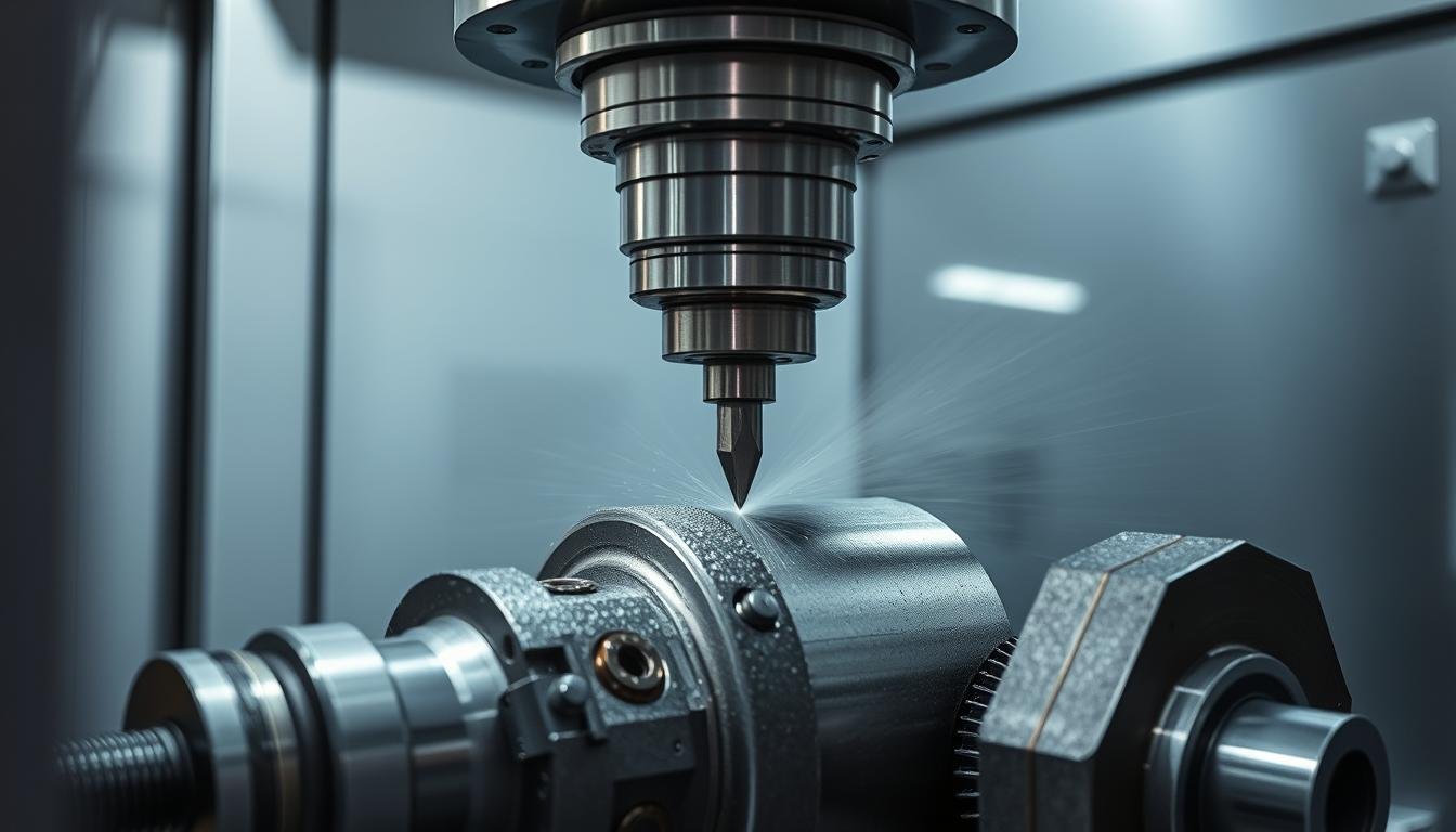 CNC machining center processing a forged metal component at MAIKONG facility