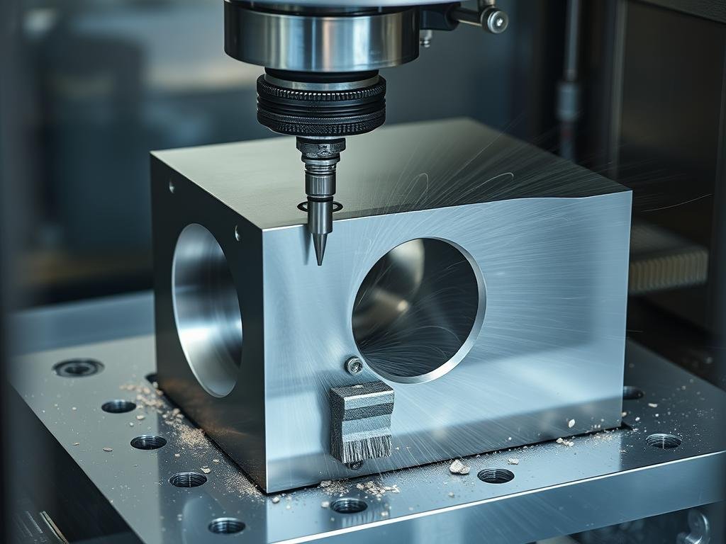 CNC machining of a forging die showing precision manufacturing techniques