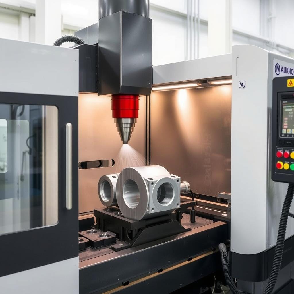 CNC machining of aluminum forged components at MAIKONG