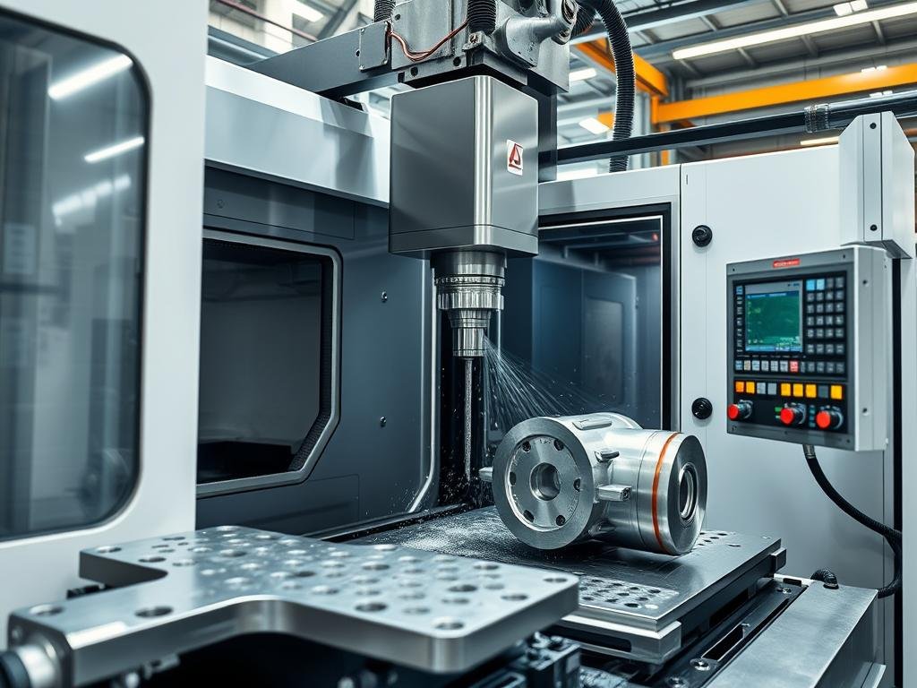 CNC machining of aluminum forged parts at MAIKONG facility