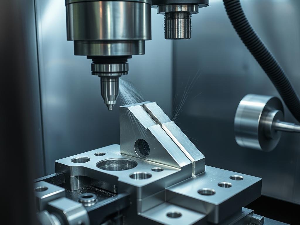 CNC machining of forged aluminum components at MAIKONG