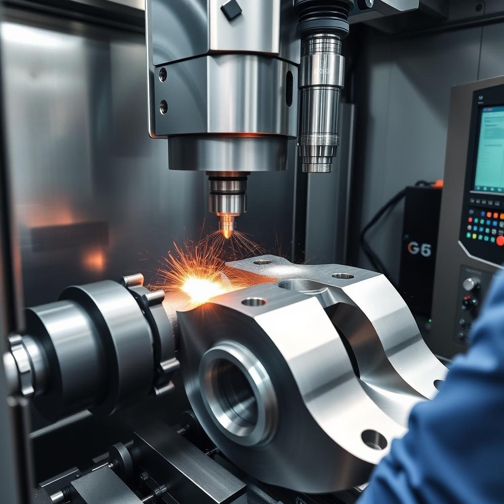 CNC machining of forged aluminum components at MAIKONG