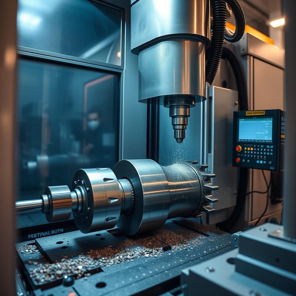 CNC machining of forged components at MAIKONG