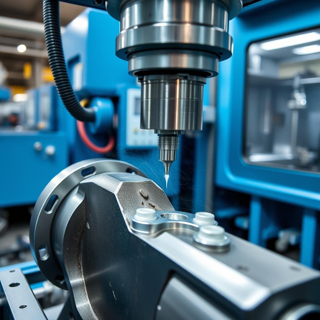 CNC machining of forged components at MAIKONG facility