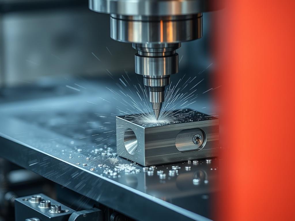 CNC machining of metal billet