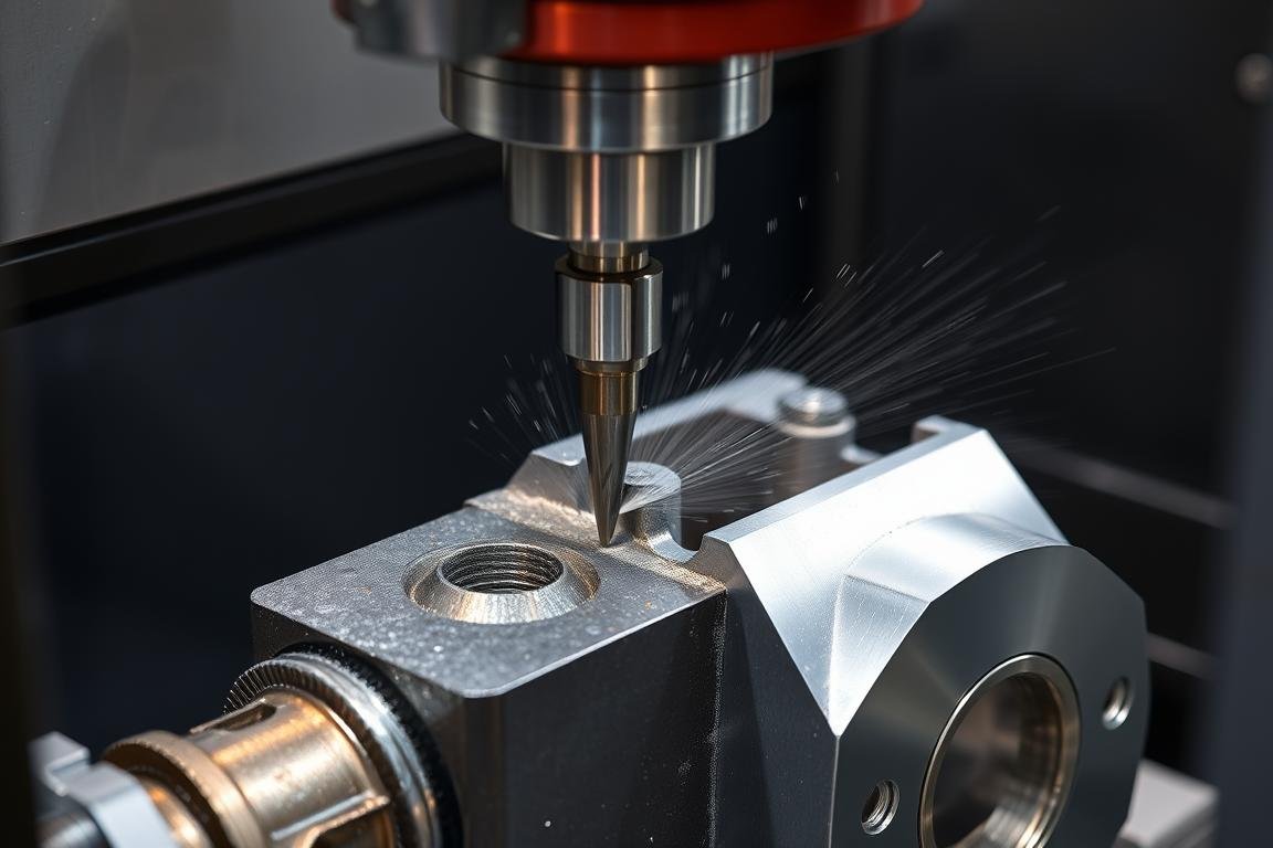 CNC machining of steel forged components