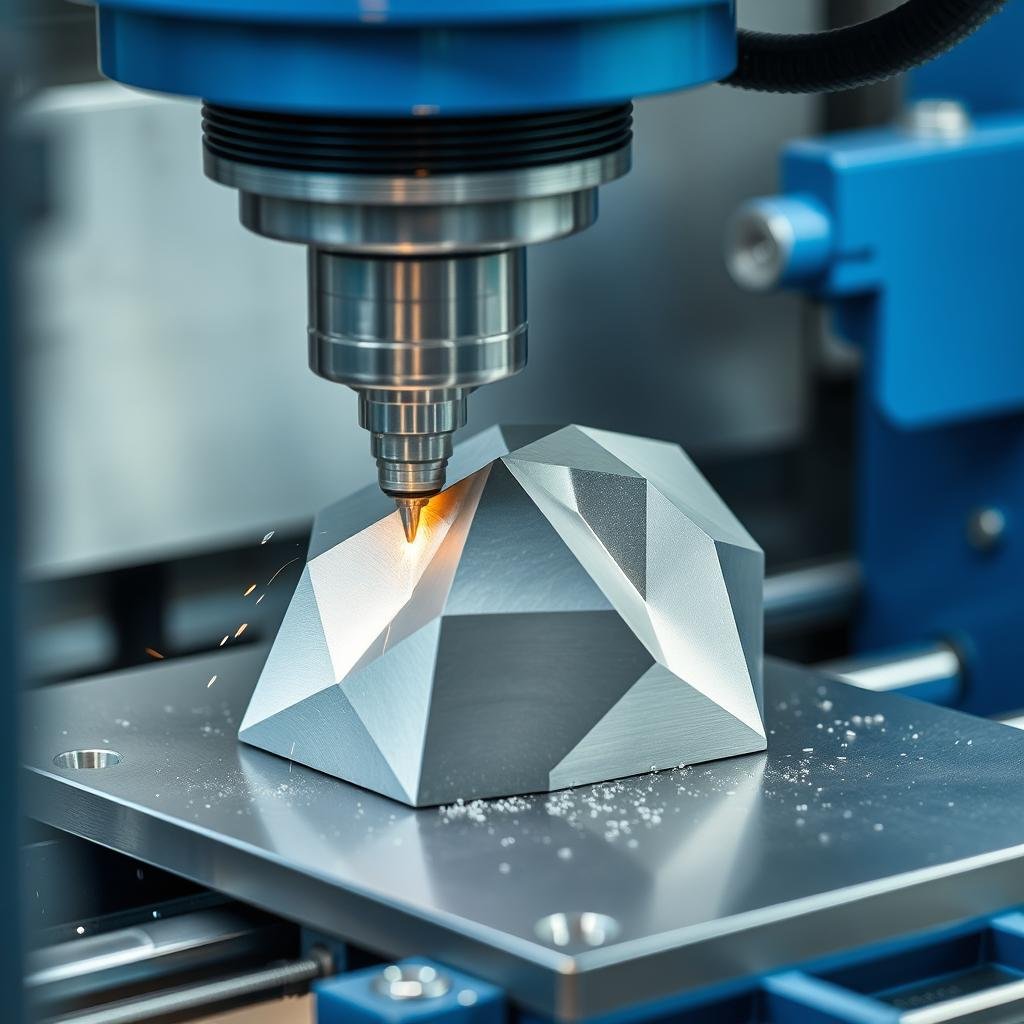 CNC milling process for complex metal components