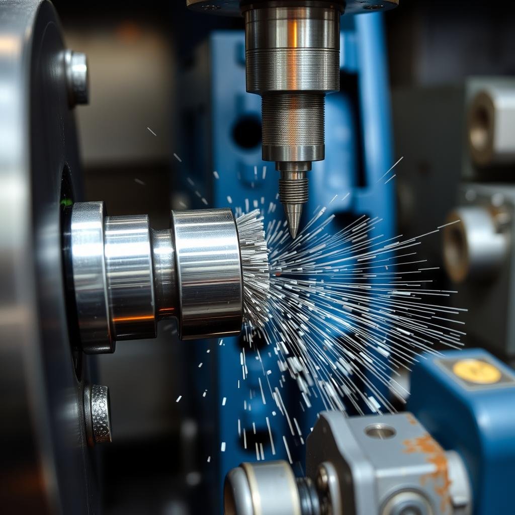 CNC turning operation at MAIKONG metal forge facility