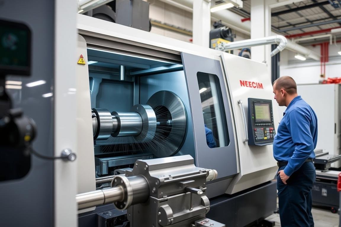 CNC turning operations at MAIKONG's Quality Aluminum Forge LLC facility