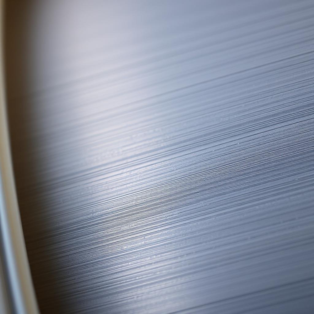 Close-up of Type-II anodized aluminum spool surface