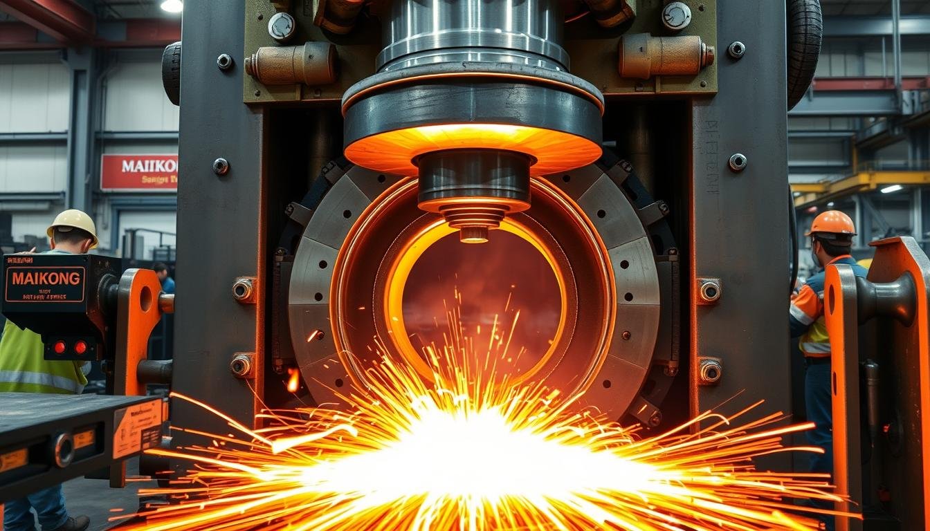 Closed die forging procedure in action at MAIKONG facility