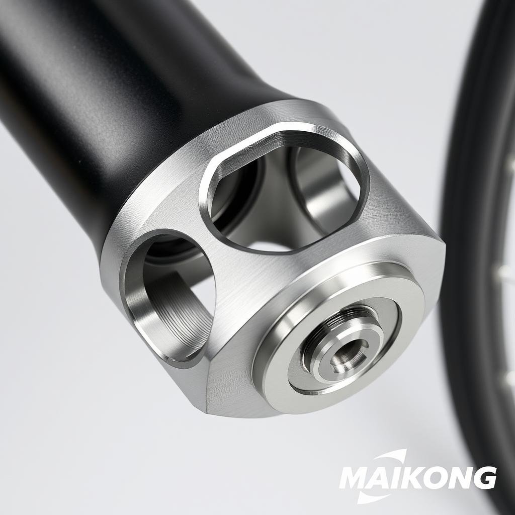 Combined forged and machined aluminum bicycle component