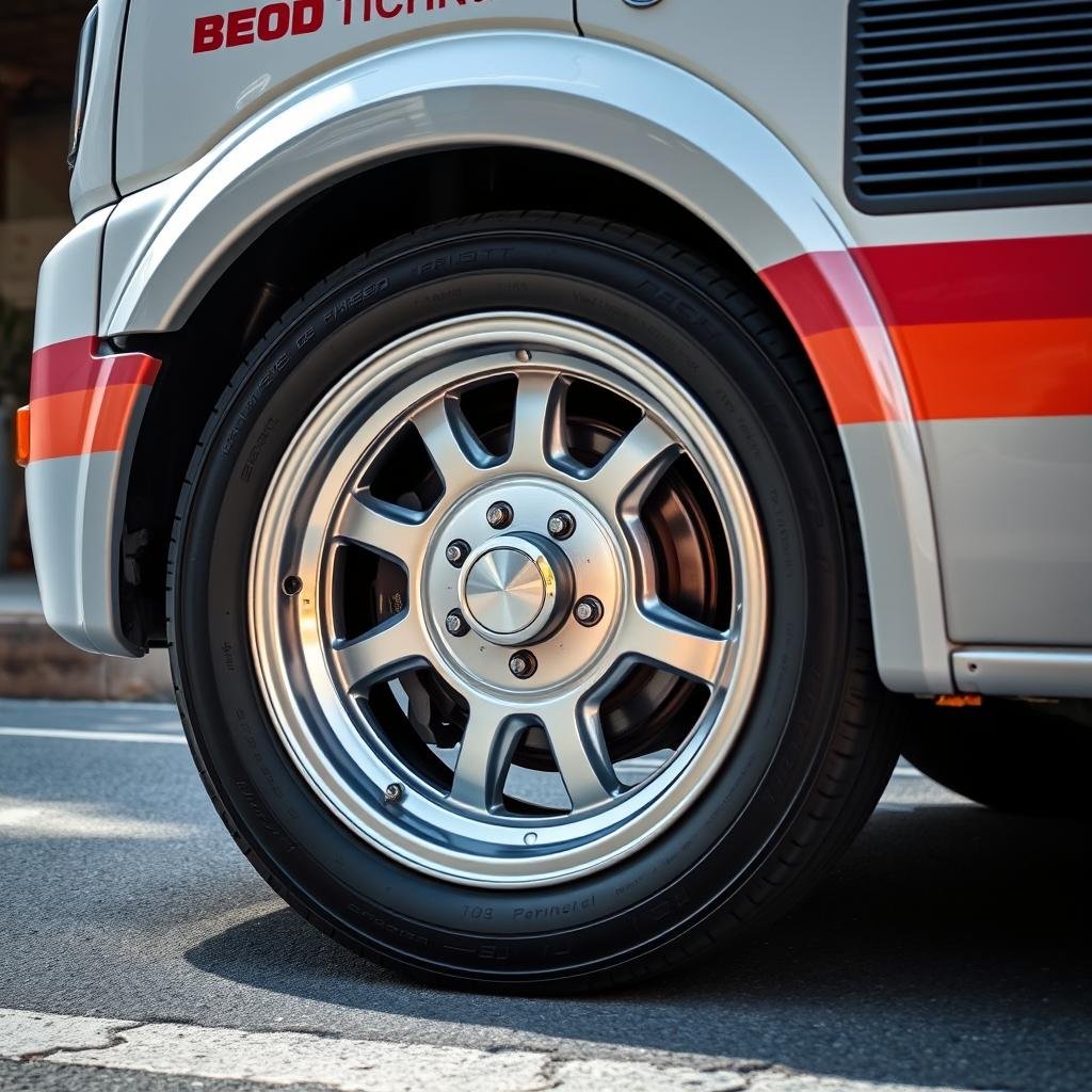 Commercial vehicle application of machined forged aluminum center wheel Commercial vehicle application of machined forged aluminum center wheel