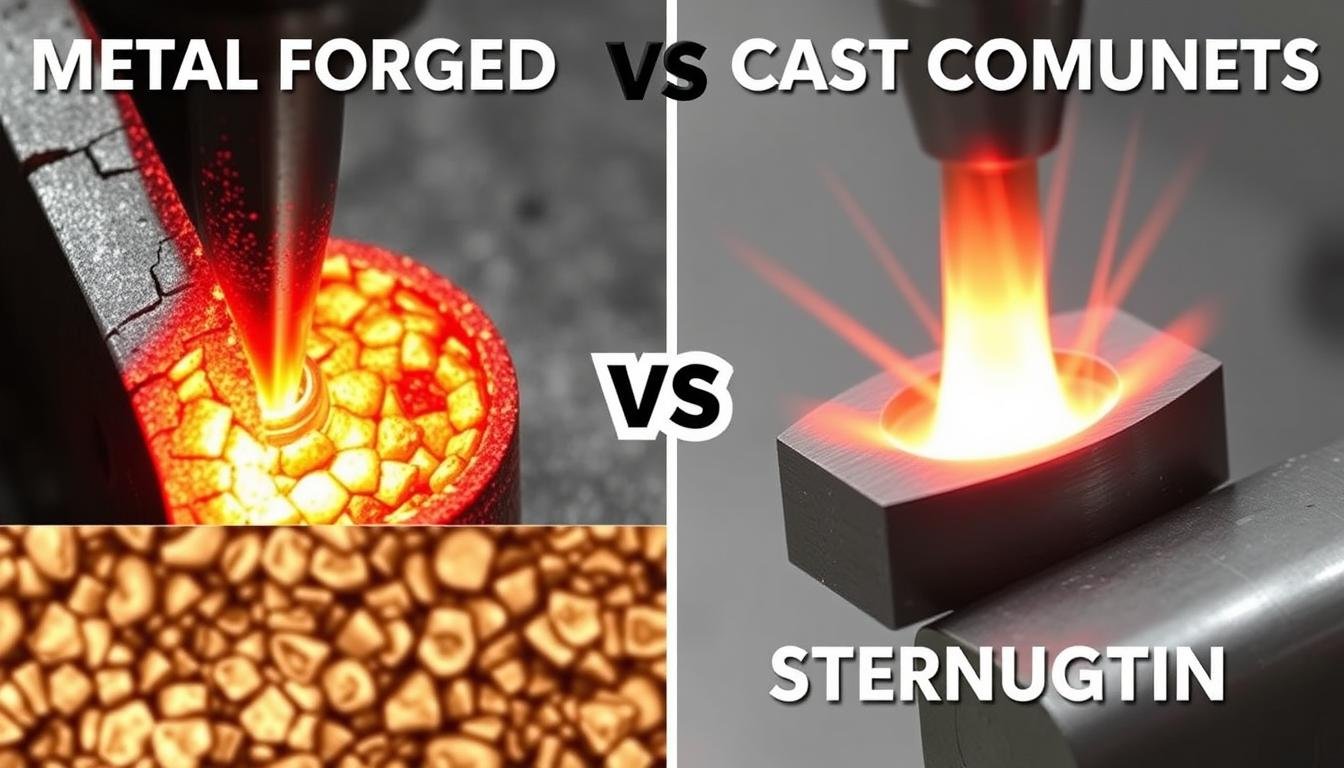 Comparison of Metal Forge vs casting showing structural differences