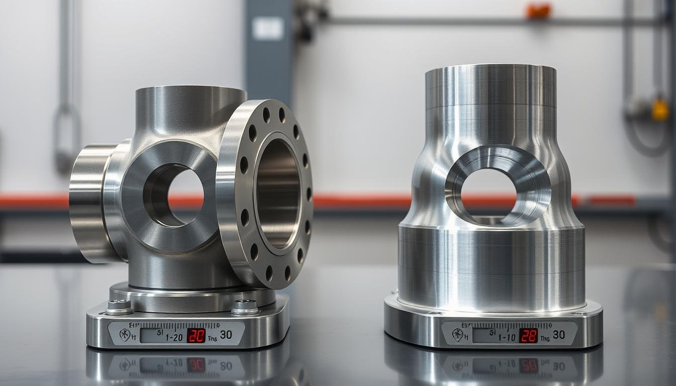 Comparison of aluminum forging strength-to-weight ratio versus other materials