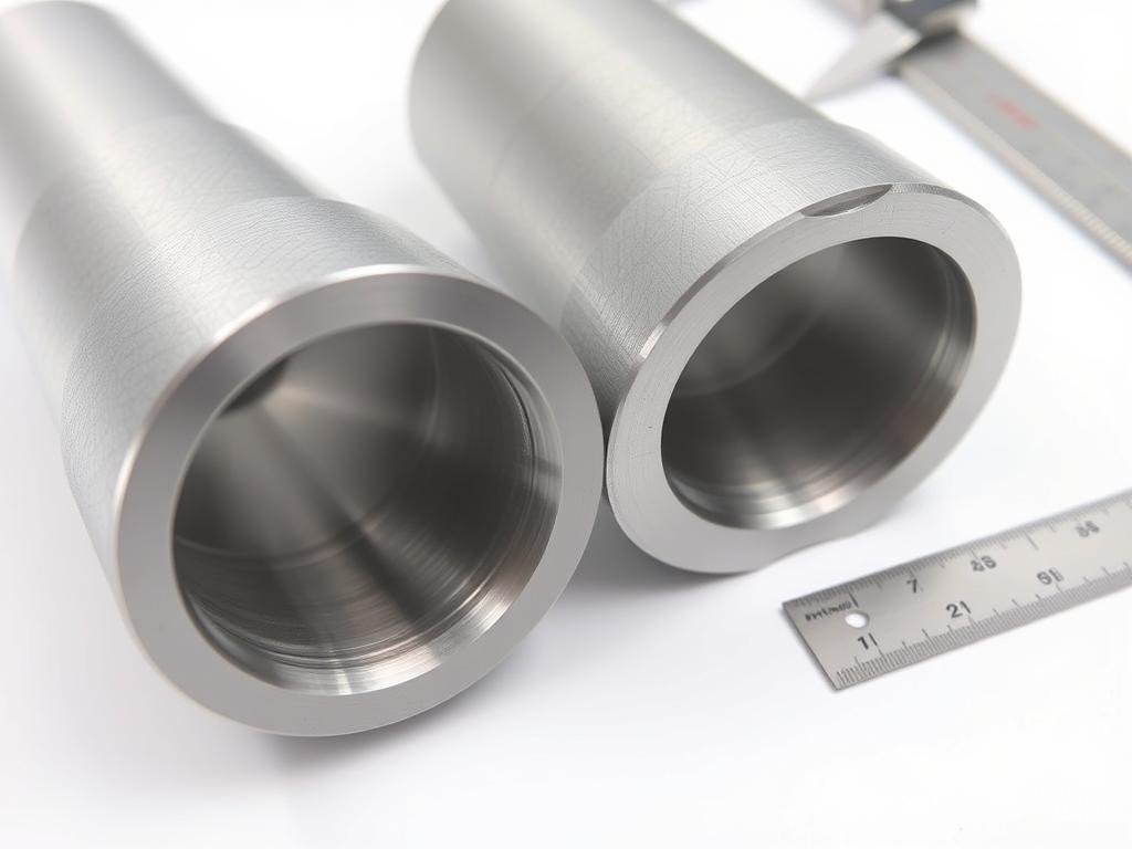 Comparison of forged aluminum parts showing superior grain structure Comparison of forged aluminum parts showing superior grain structure