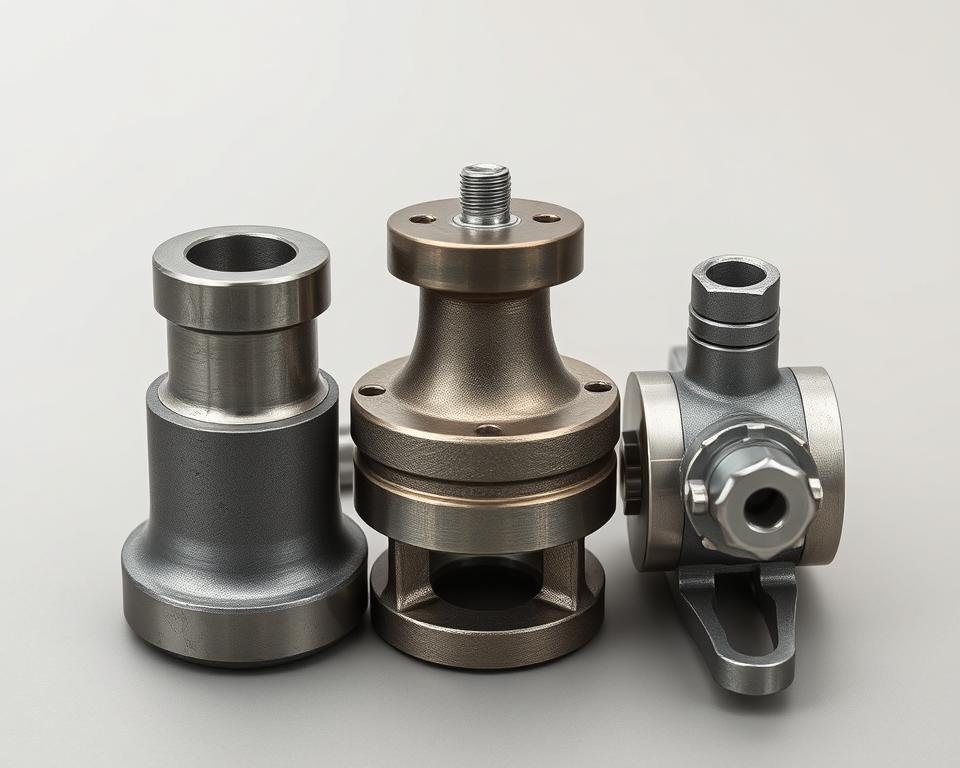 Comparison of forged, cast, and machined steel components