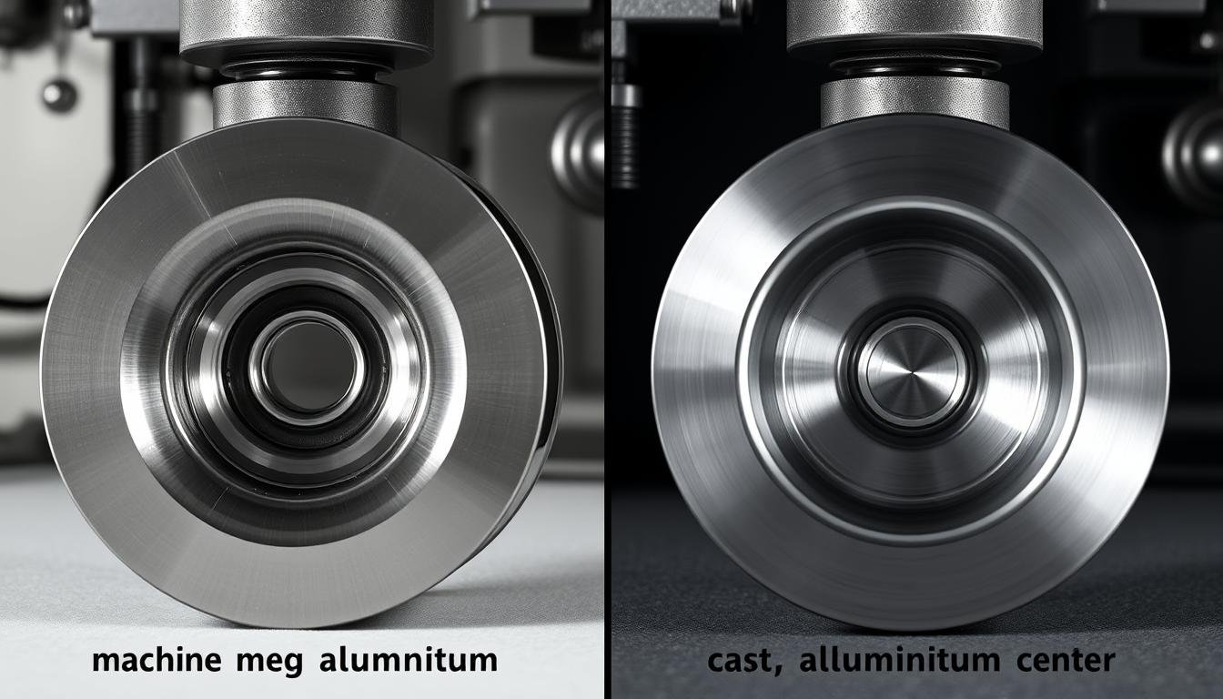 Comparison of machined forged aluminum center vs cast aluminum center Comparison of machined forged aluminum center vs cast aluminum center